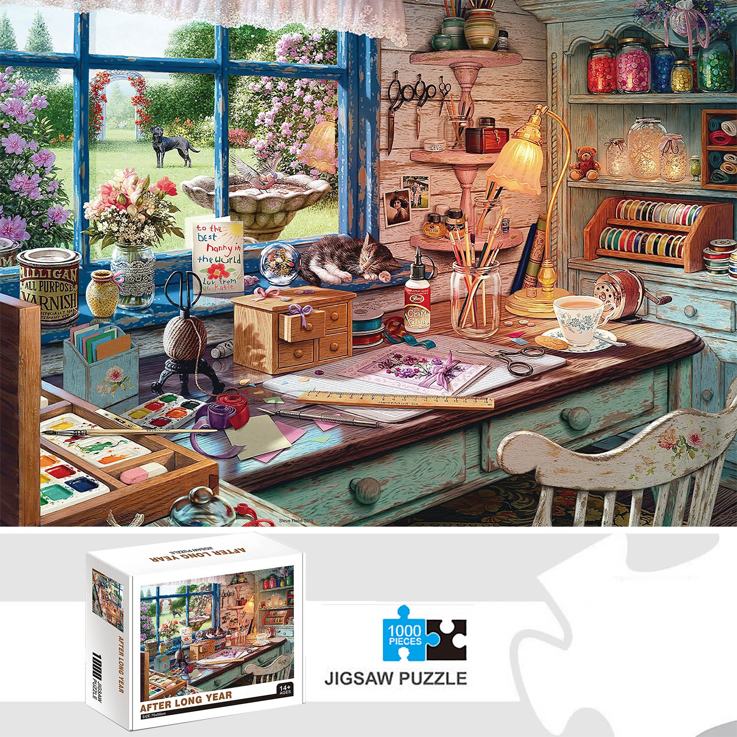 1000 Pieces After Long Year Jigsaw Puzzles for Adults Home Decor Games Family Fun Floor Puzzles Educational Toys: Default Title