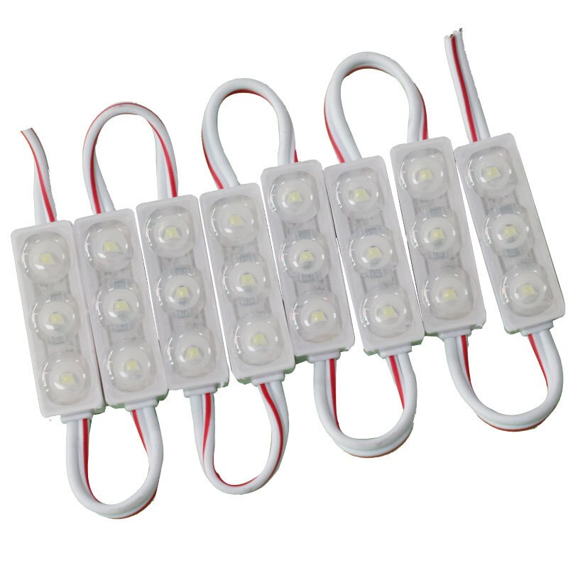 20PCS Mini Small Letter LED Module 2835 3LED Module 30mmx9mm with Lens Waterproof LED backlight module for Advertising Light box