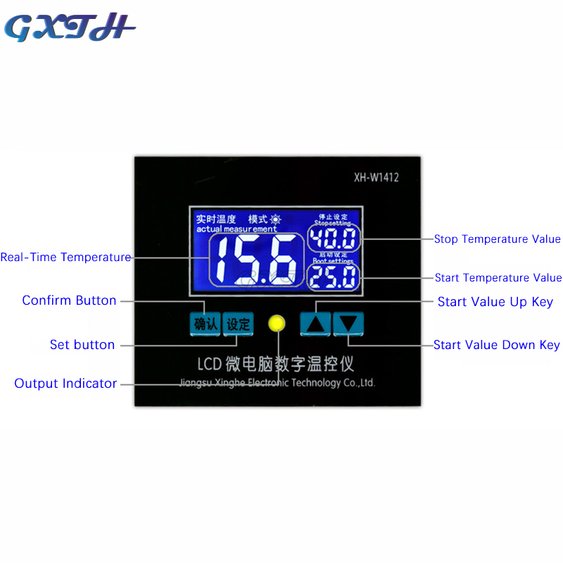 220V 24V Microcomputer Digital Temperature Controller Digital Display Temperature Controll Instrument High Precision 0.1 Control