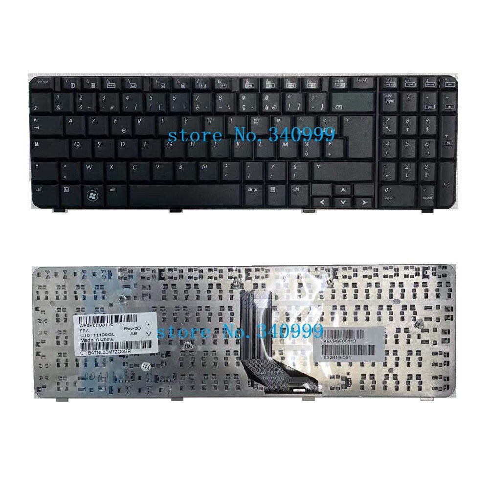 Teclado AZERTY francés para portátil HP Compaq Presario CQ61 G61,