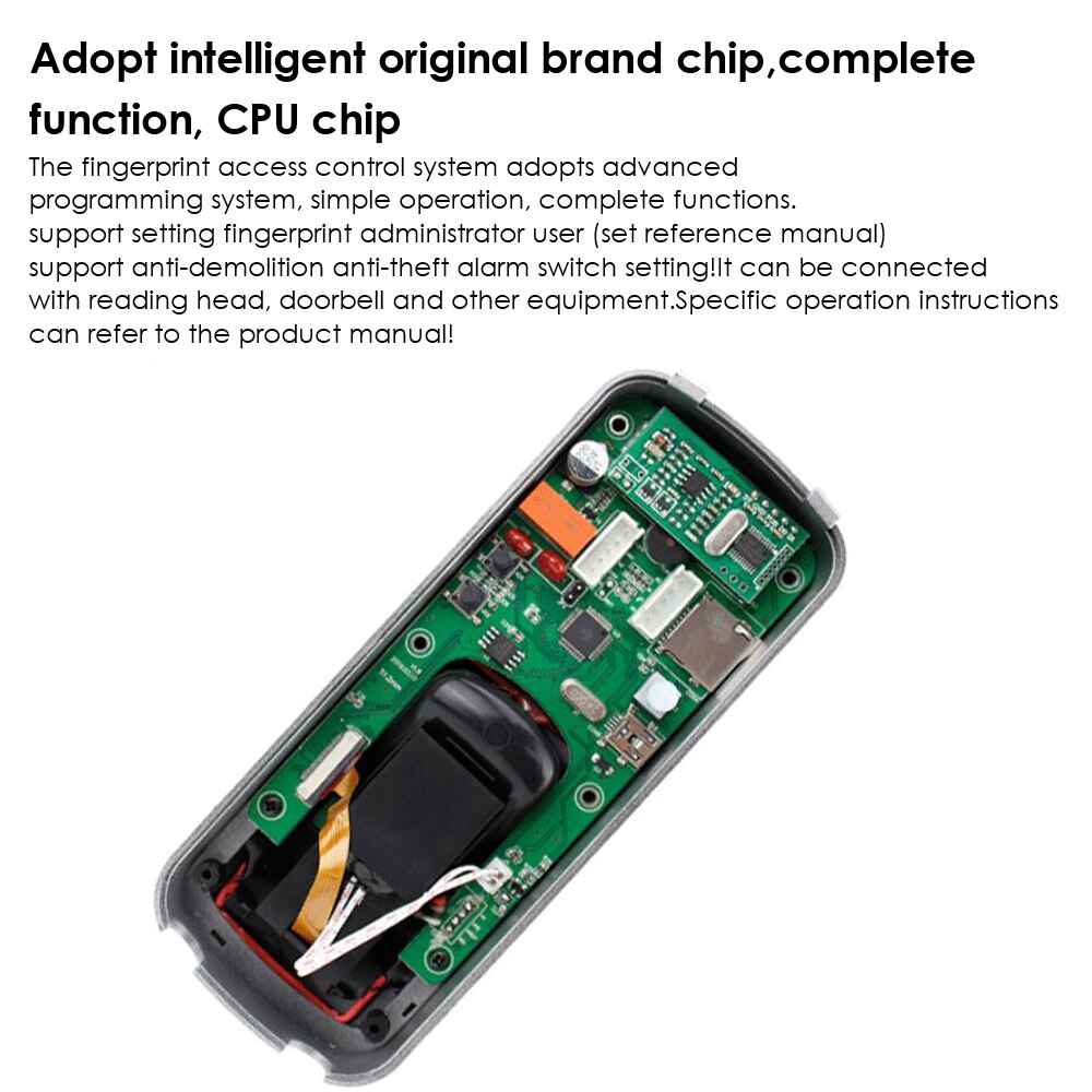 1000 User Fingerprint Biometric Access Control Reader RFID 125KHz Access Control System with Management card Support Weigand 26