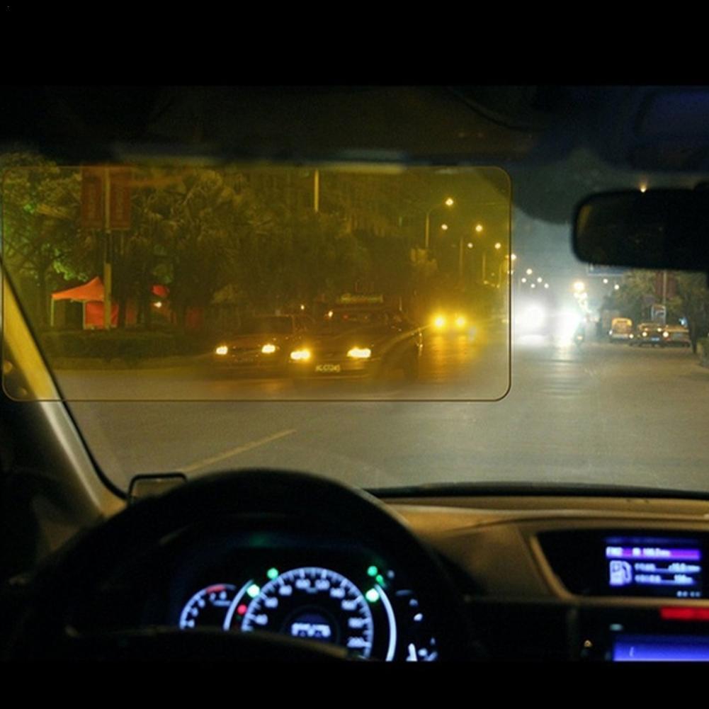 Hd Auto Anti-Glare Dazzling Goggle Day & Night Vision Vizieren Spiegel Zon Rijden S2U0