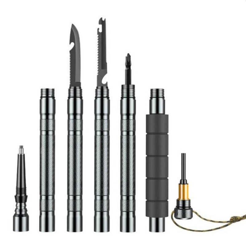 Trekking Pole Wandelstokken Multifunctionele Vouwen Ultralight Quick Lock Wandelingspool Outdoor Camping Wandelen Stok: Default Title