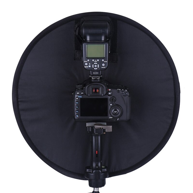 45cm Faltbare Ring Speedlite Blitz Diffusor Makro Schießen Runde Softbox für Kanon Nikon Sony Pentax Godox Blitzgerät