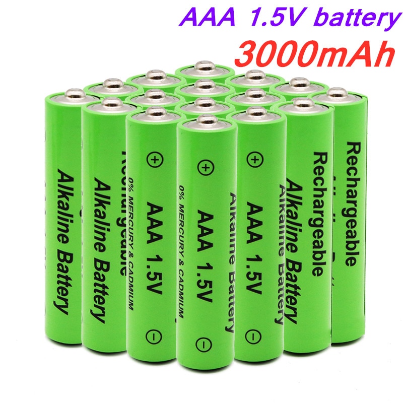 4-50pcs 100% AAA Battery AA3000mah 1.5V Alkaline AAA rechargeable battery for Remote Control Toy light Batery