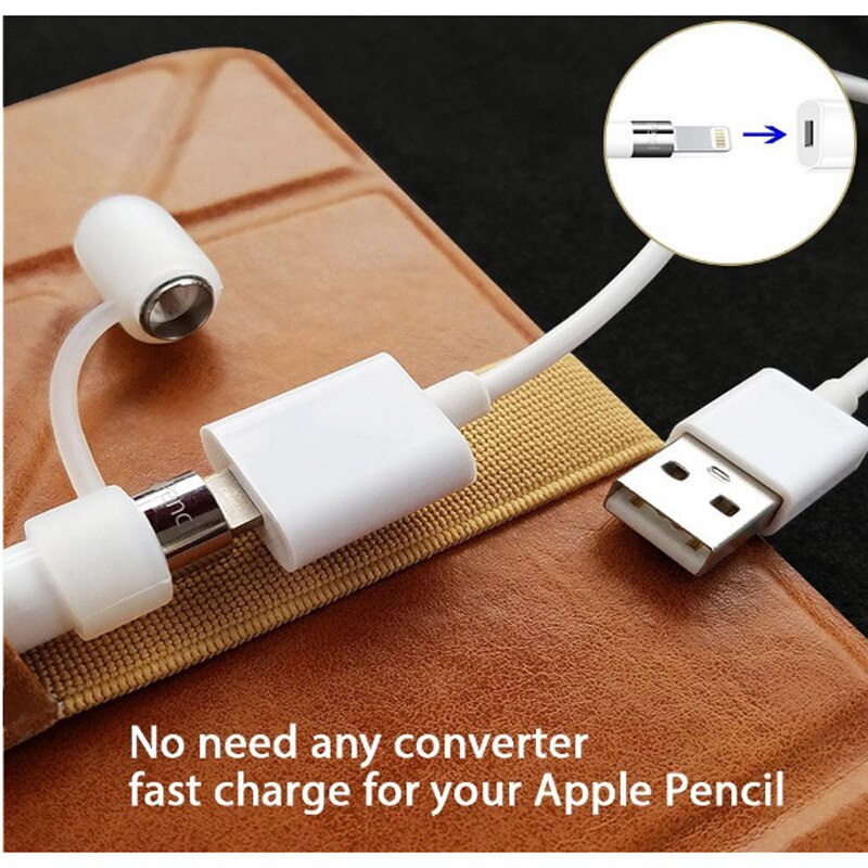 Apple pencil cableusb  to 8- polig hona laddkabel laddare för 9.7 10.5 12.9 ipad pro penna till usb-kabel