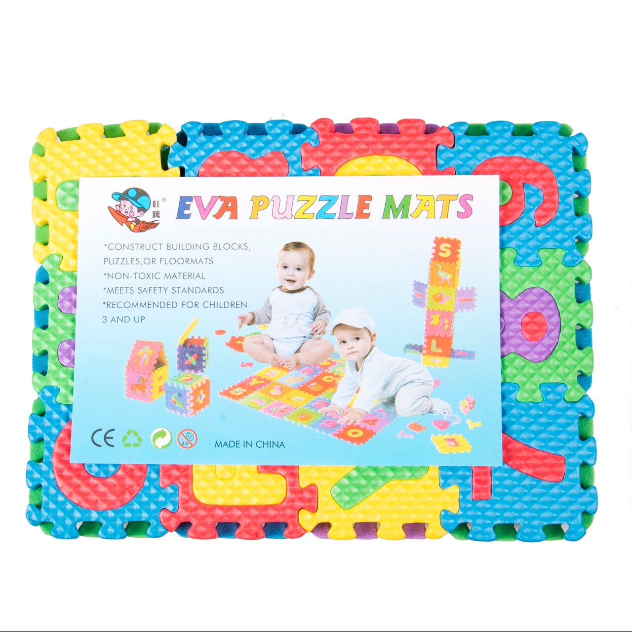 Pudcoco 36 stks Zachte Eva Foam Baby Play Vloermat Alfabet Nummers Kid DIY: Default Title