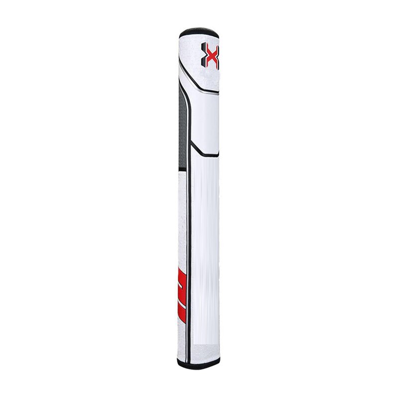 Super Stroke golf putter / round grip PU leather 2.0 grip male / female universal club grip: White Red 2.0