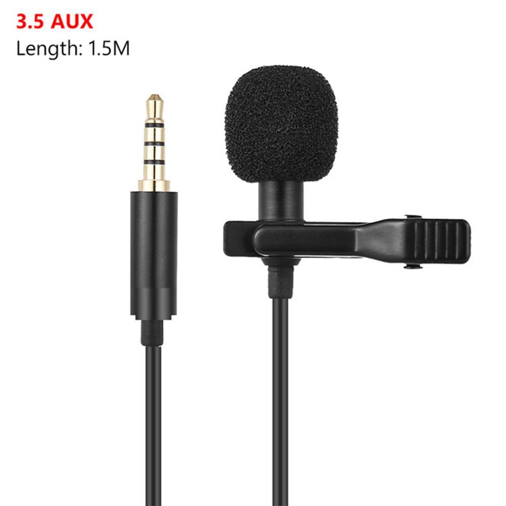 Mini microfono Mic USB C tipo-c Mic condensatore registrazione Audio per Huawei Xiaomi telefono Android USB C microfono Lavalier: 3.5mm