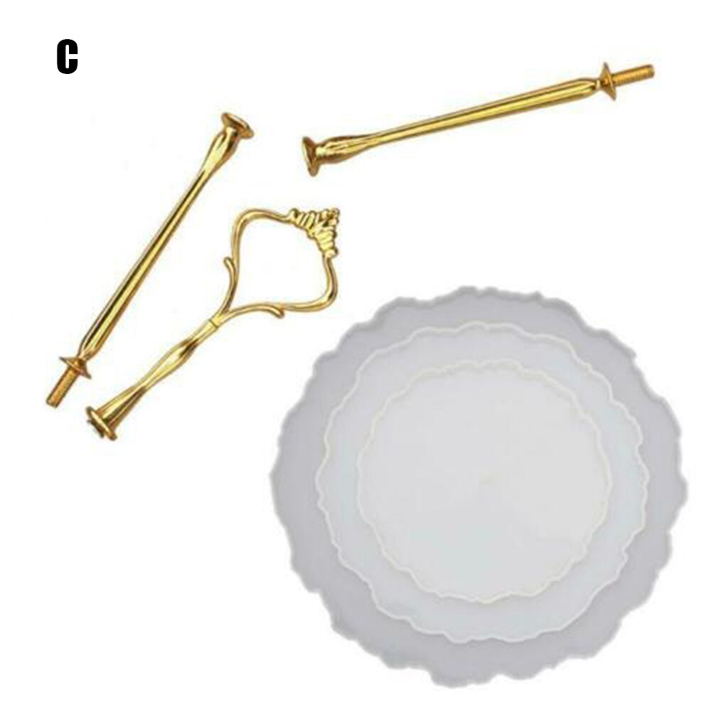 Good Healthy Three layer Irregular Fruit Disc Big Plate Resin Silicone Mold Oversized Tray Craft Mould: c