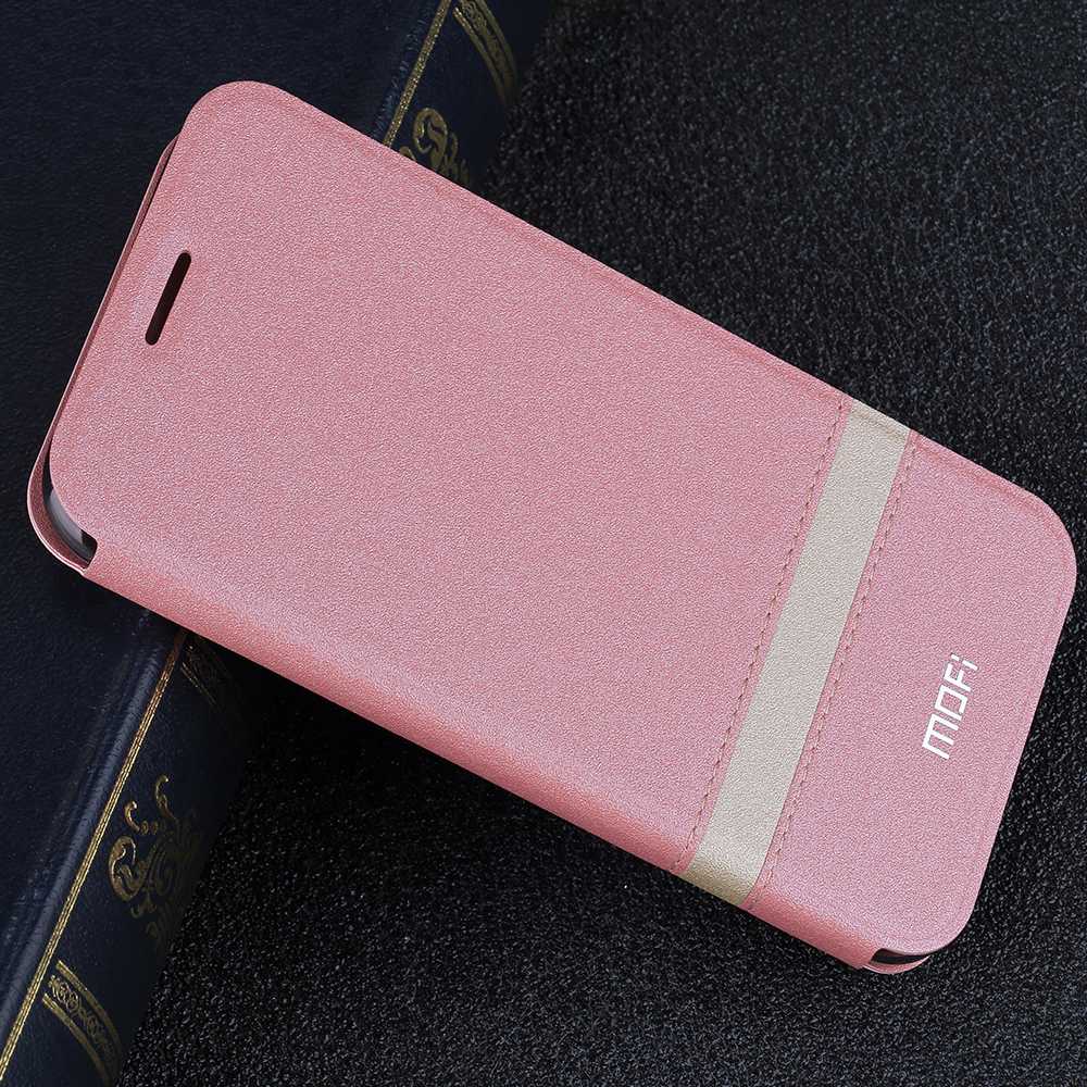 MOFi Flip Cover for Xiaomi Pocophone F1 Case for POCO F1 TPU Coque for Xiomi Mi Global Silicone Housing Folio Capa: Pink