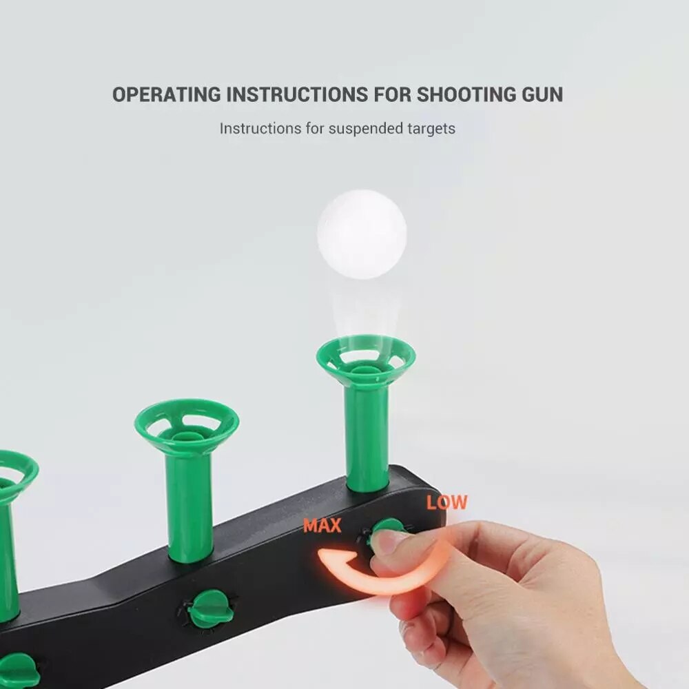 Shooting Games Kit DUCK Electric Floating Dart Target Practice Flying Ball Toys With Floating Ball Gun Toy for Adults Kids