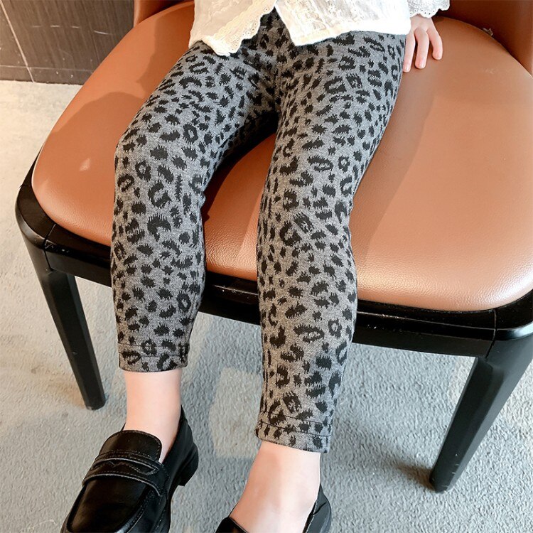 Klassieke Kinderen Leggings Voor Meisjes Luipaard Print