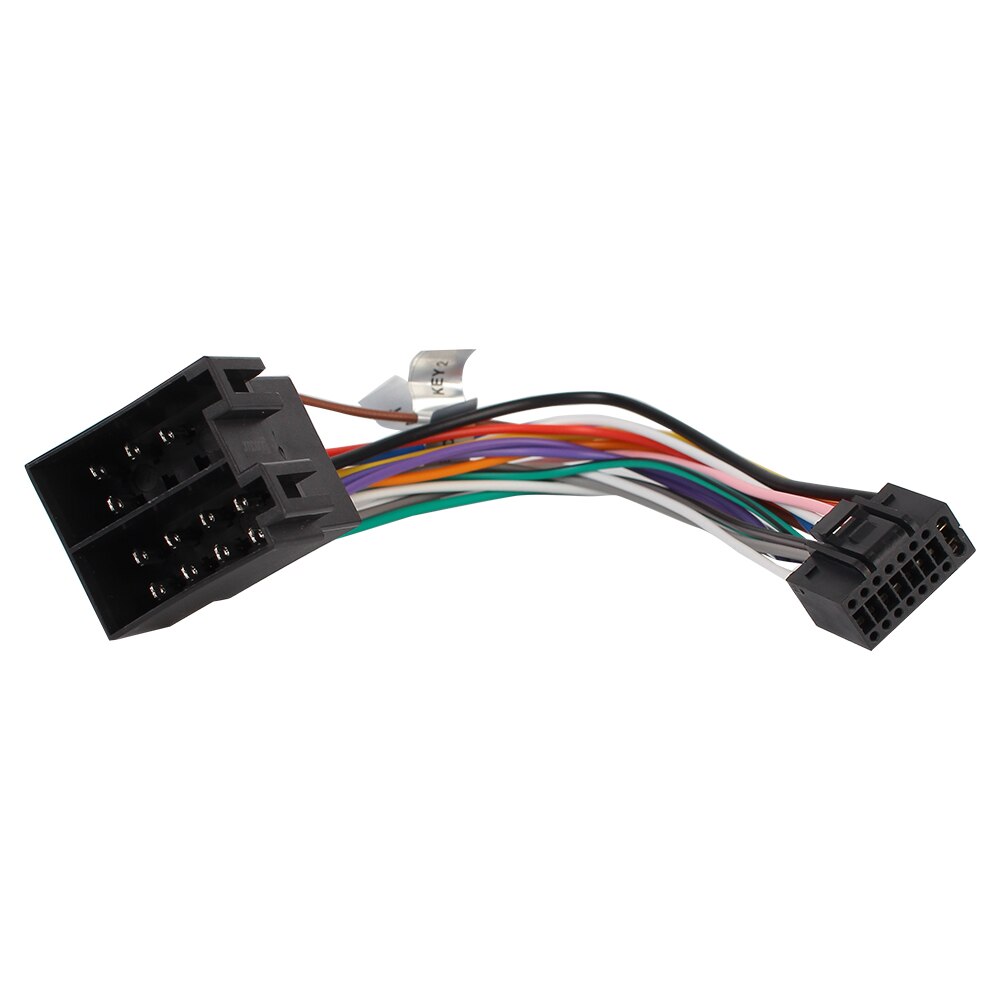 Cable de enchufe de 16 pines, adaptador de conector estándar ISO, Radio estéreo de coche para adaptador de arnés de cables ALPINE, adaptador de Cable de coche