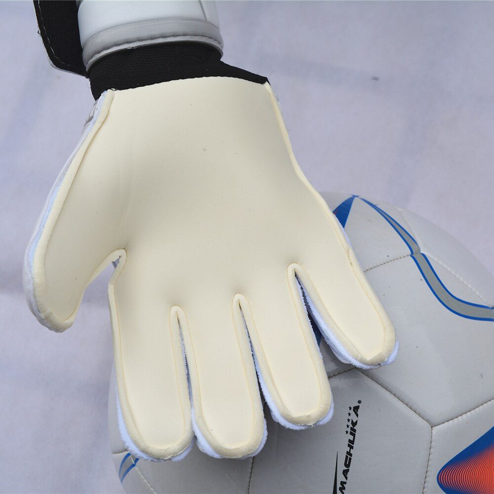Män fotboll målvaktshandskar för fotboll latex målvaktshandskar fingerskydd förtjockad latex målvakt