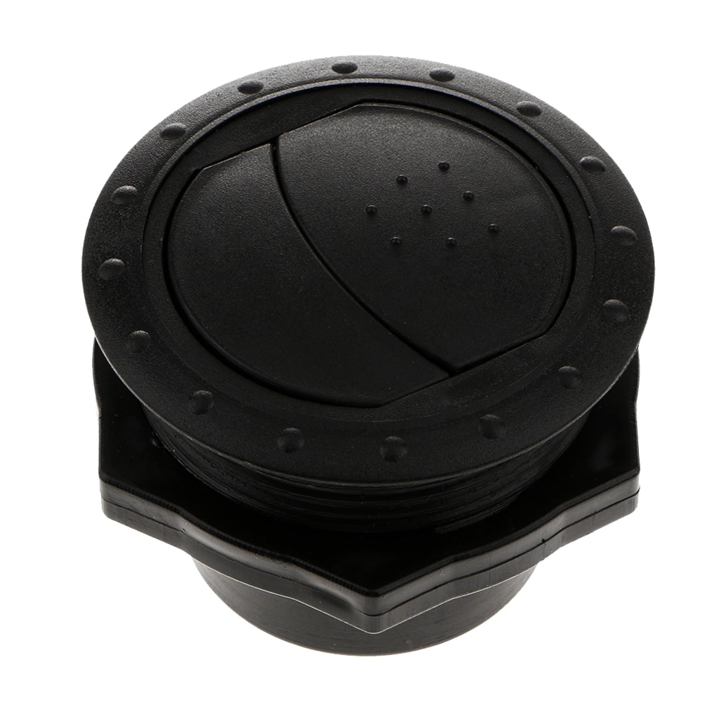 60mm Outlet Air Vent Cover Wall Mount Outlet Exhaust Grille ABS Round Black