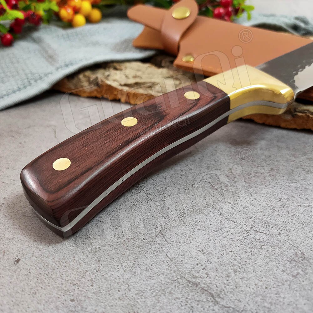 Stainless Steel Boning Knife Kitchen Knife Forged Butcher Knife Handmade Meat Cleaver Slicing Chef Knife Slaughter Knife Cutter