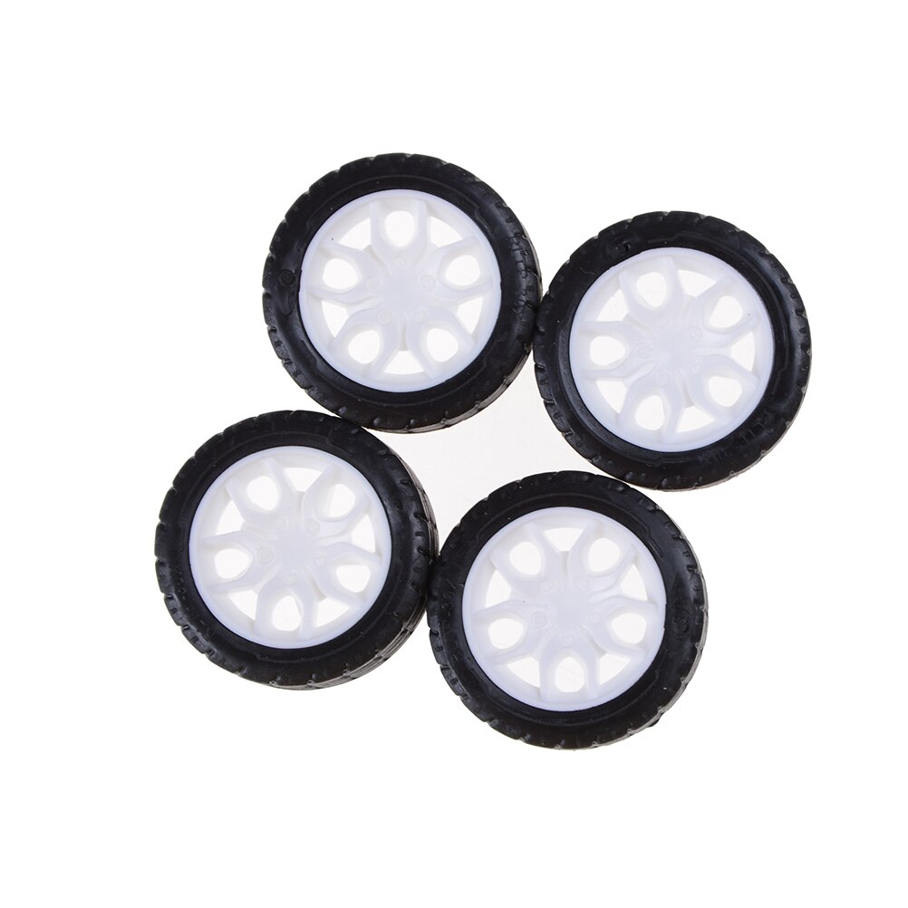 Lot De 4 Roues En Caoutchouc Et Jantes Pour Modèles Die-cast 1:64 - Accessoire Customisation Miniature