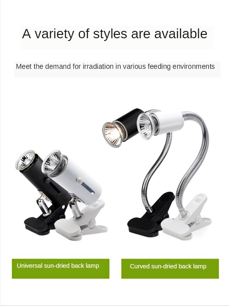 Tortoise Tanning Lamp Full Spectrum Sun Lamp Uvb Turtle Tank with Uva Heating Calcium Bulb Climbing Pet Back Photo Three In One