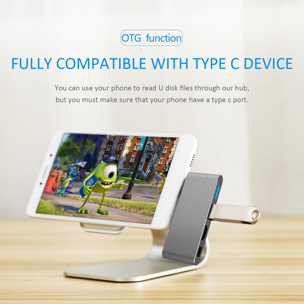 IREALTHINK USB Type C Adapter HDMI Adapter USB Splitter type c hub OTG connector iPad Dock USB HUB