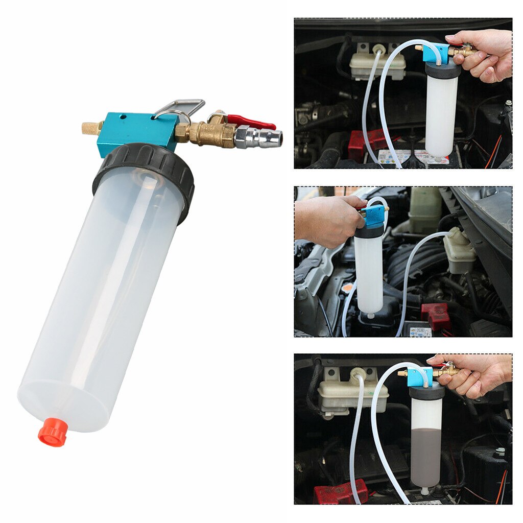 Auto Car Brake Fluid Replace Tools Pump Oil Bleeder Exchange Air Equipment Kit Vacuum Transfer 90 Degree Rotating Tool #AN
