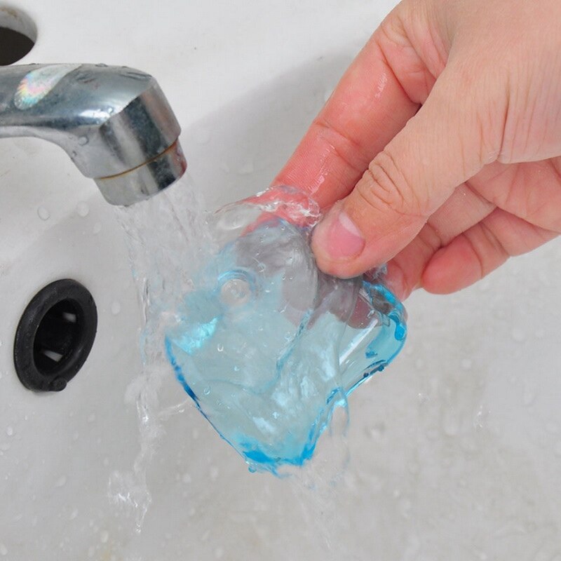 1piece Clear Blue Plastic Super Suction Cup Razor Rack Bathroom Razor Holder Suction Shaver Storage Rack organizer