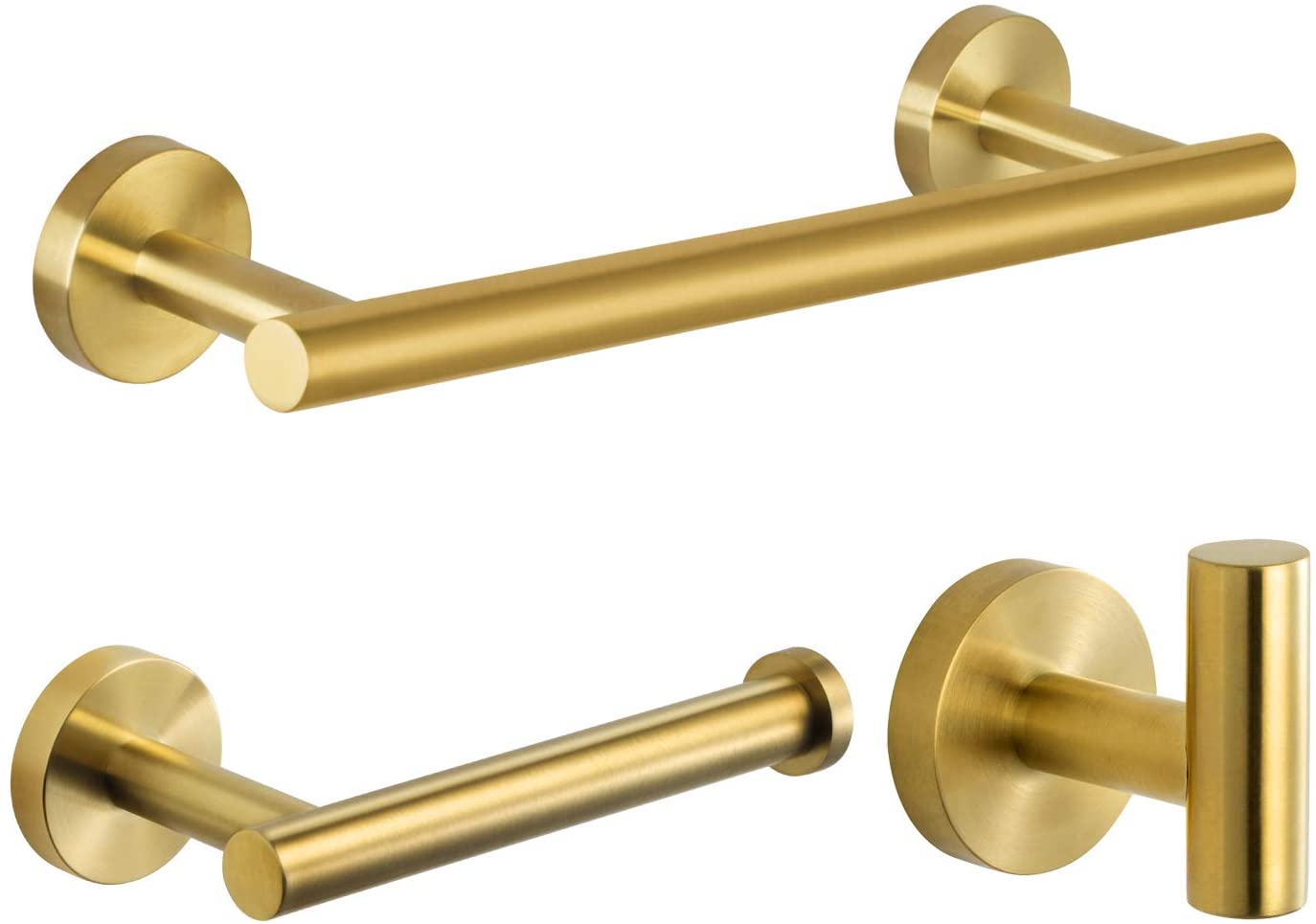 Toilet Paper Holder With Phone Shelf Brushed Gold, APLusee SUS 304 - View #9