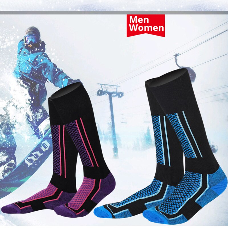 1pair Mounchain Women/Man/Kids Winter Ski Snow Towel Socks Thermal Long Cycling Camping Hiking Walking Free Size Sports Socks
