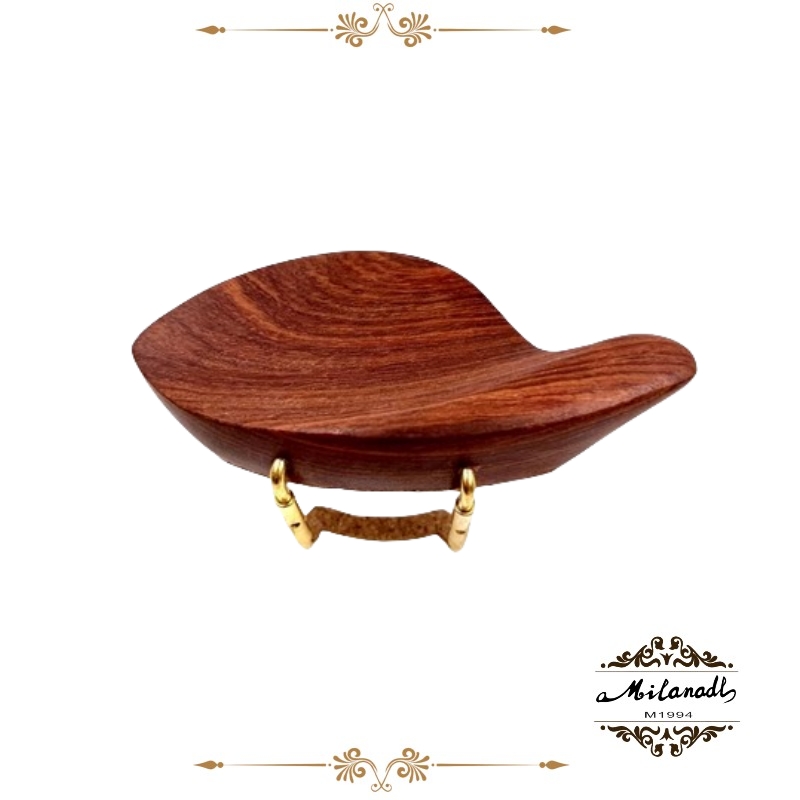 4/4 Violin Chinrest/Chin Rest With Clamp Screw Bracket Cork,Ebony Jujube Wood,Fiddle Parts Violin Accessories: Burgundy