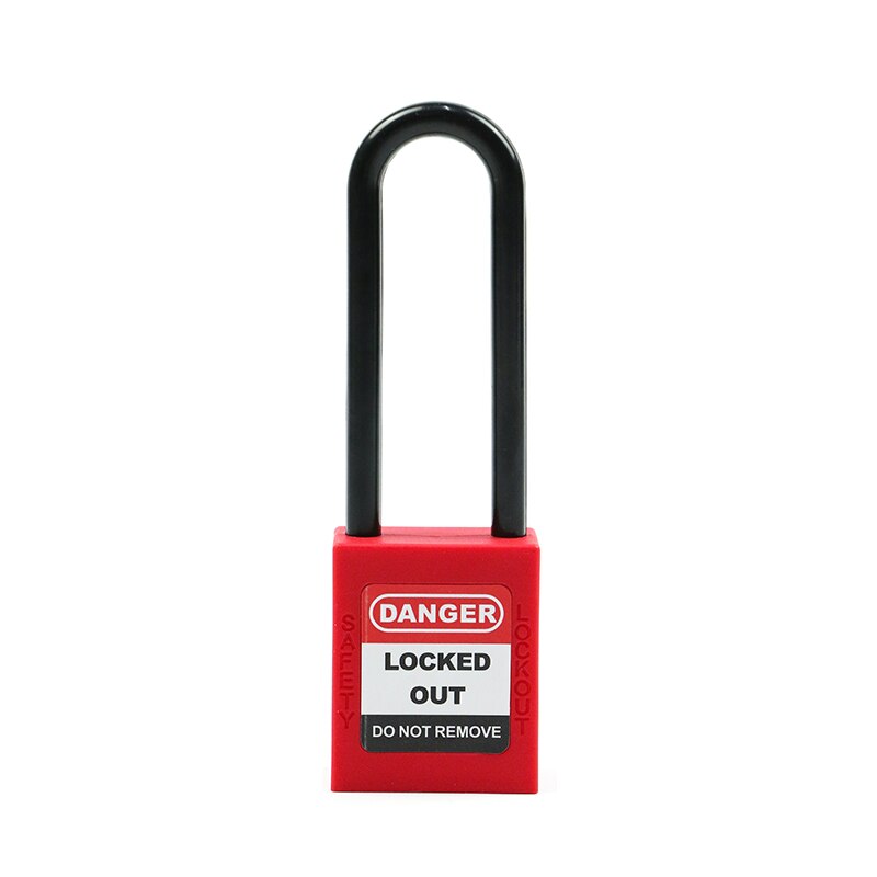 Lockey Techniek Security Stalen Beugel Veiligheid Lockout Hangslot met sleutel Energie Isolatie Slot Behouden Loto Tagout: P76P