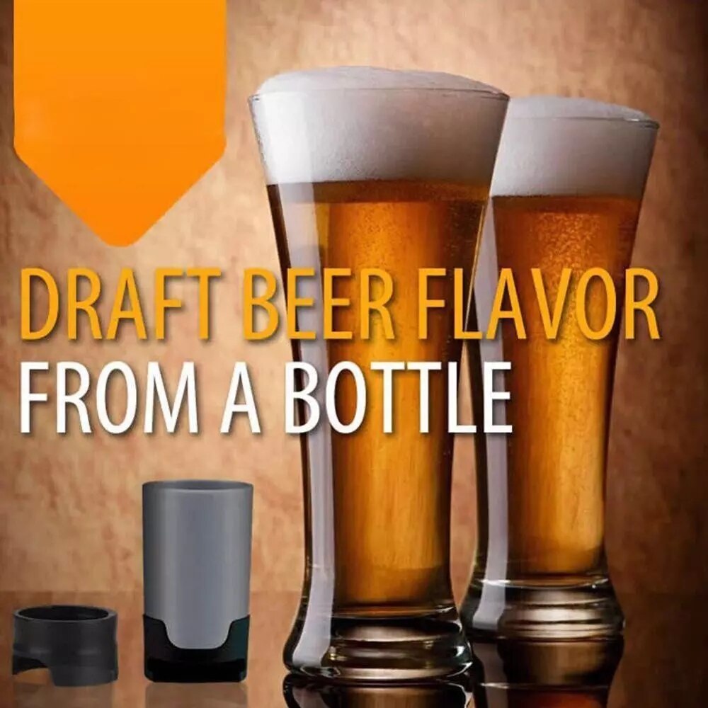 Machine à Mousse De Bière Ultrason Portable – Transformez Votre Bière En Pression Crémeuse En Quelques Secondes (Noir)