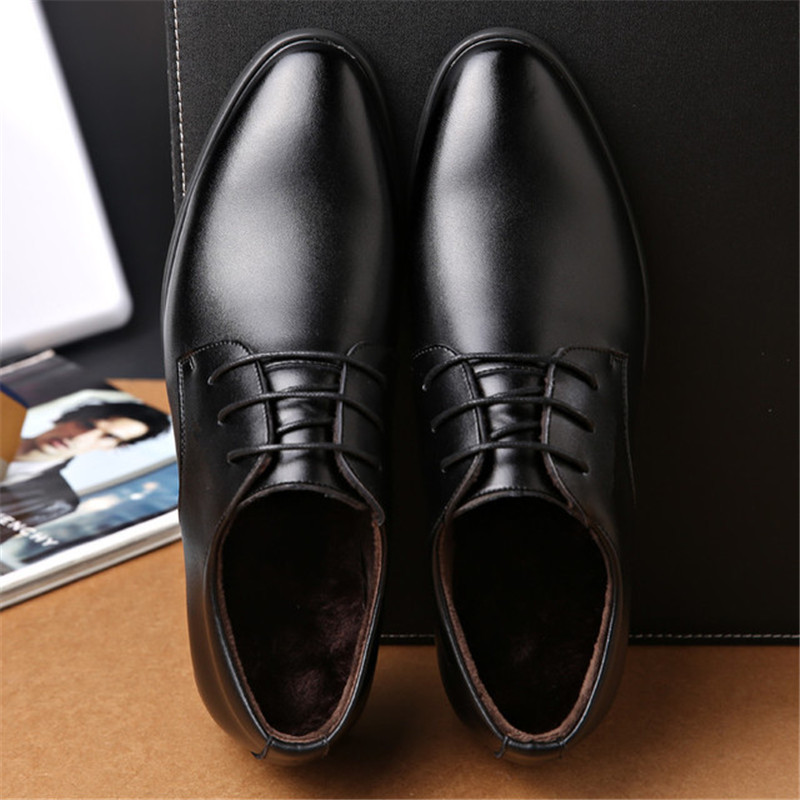 Los hombres de la zapatos de cuero Formal vestido con cordón zapatos Oxfords Zapatos Retro ZAPATOS DE TRABAJO calzado de la gota