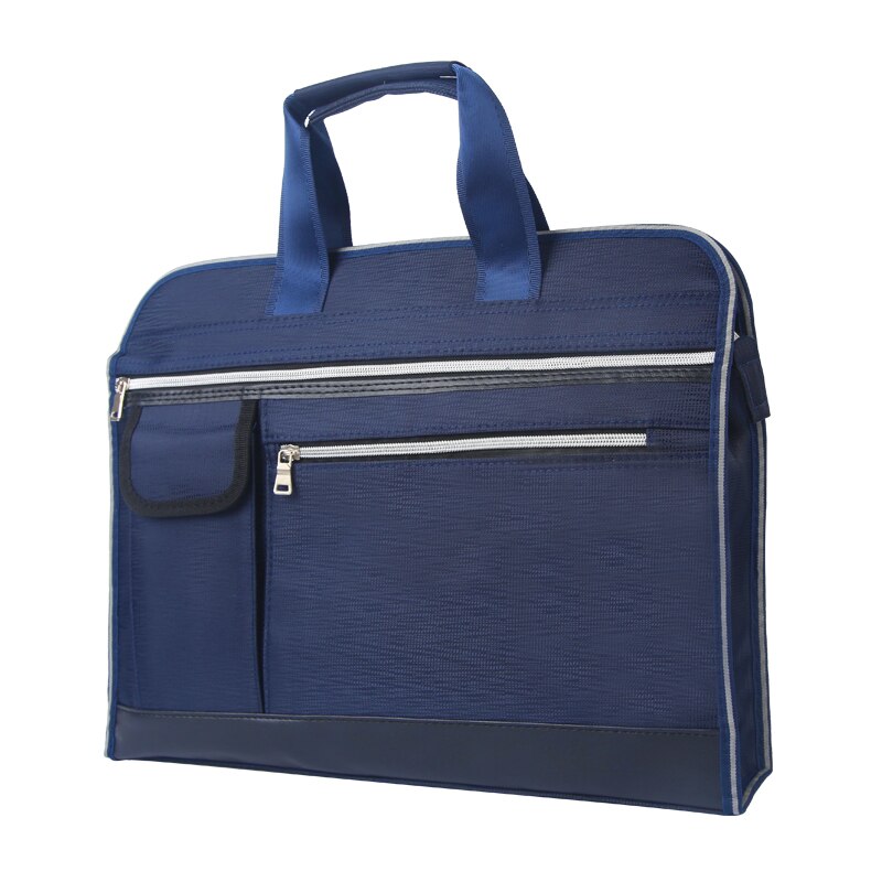 A4 Multi-layer Canvas Rits Tas Grote Capaciteit Mannen En Vrouwen Business Waterdichte Handtas