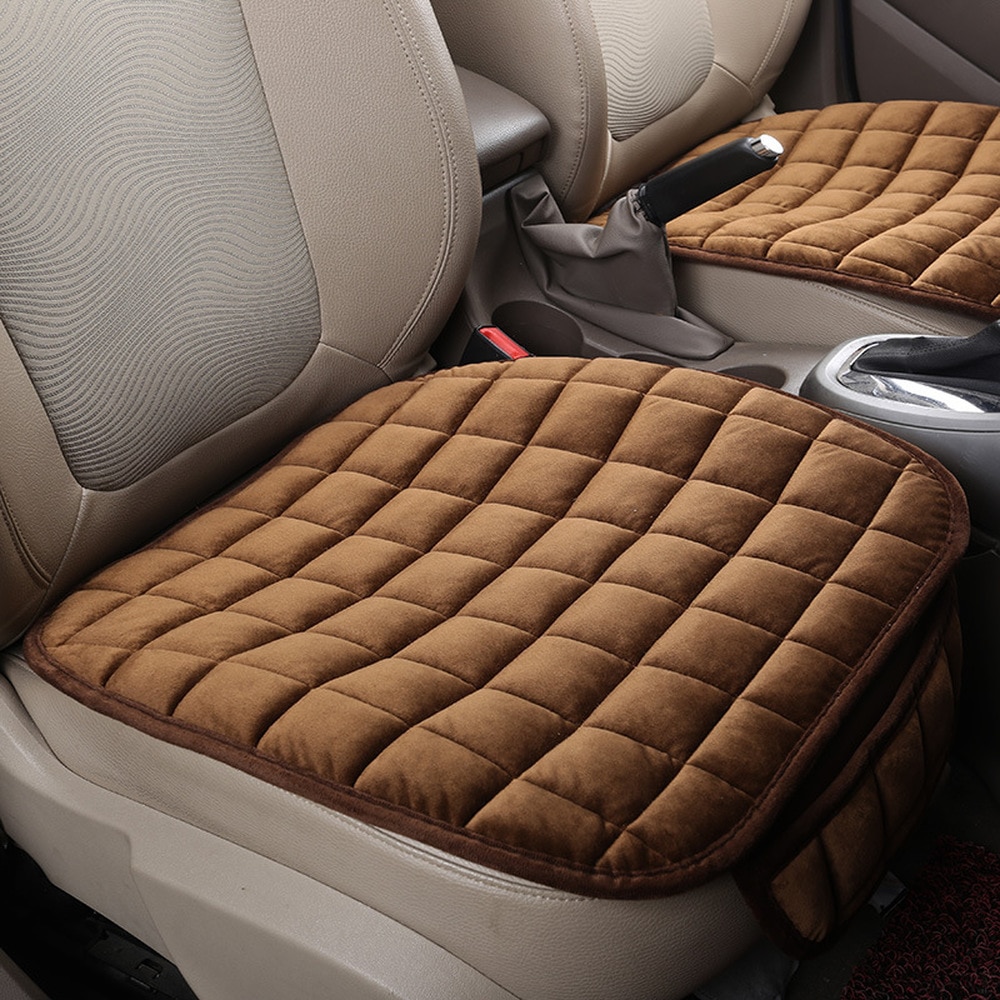 Universele Winter Warm Auto Seat Cover Kussen Anti-Slip Voorzijde Stoel Zetel Ademend Pad Car Seat Protector Stoelhoezen voor Auto 'S