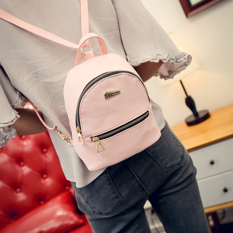 Bolso de viaje Casual para mujer, mochila De Cuero PU, mochila de hombros para Instituto, mochila Femenina Popular