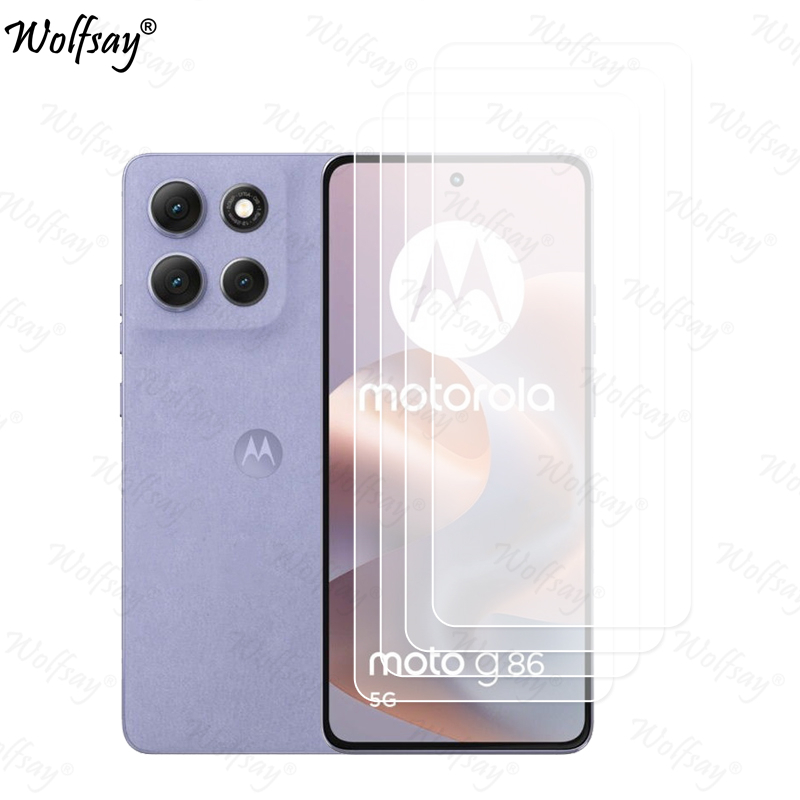 Camera Lens Protector For Motorola Moto G86 Screen Protector Tempered Glass For Moto G86 5G Glass For Moto G86 Glass 6.67 inch: Magenta escuro