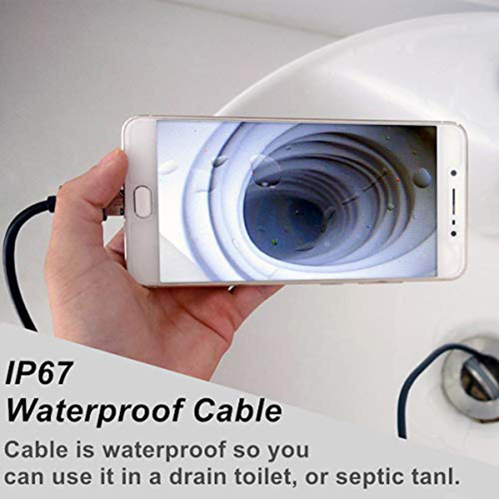 1080P HD Android endoscopio Cámara 8mm 2MP USB boroscopio tubo 1M 2M 5M serpiente Mini cámaras Micro Cámara 8 leds para Android PC