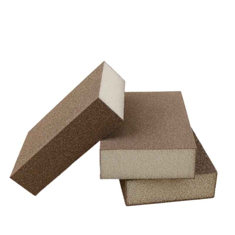 1Pcs Sponge Sand Block Polishing Wood Furniture Jade Wenwan Metal Derusting Polishing Sandpaper Sanding Block Metal Rust Removal