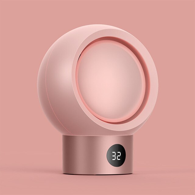 Xiaomi 500W 220V Elektrische Kachel Desktop Huishoudelijke 9-Speed Intelligente Temperatuurregeling Ingebouwde Dump Schakelaar heater: Pink add EU adapter
