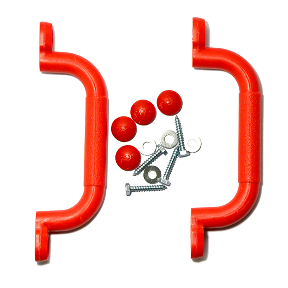 1pair Hand Grips Kids Climbing Gym Swing Safety Handles Playground Grab Bar Entertainment Multifunction Playhouse Amusement Park