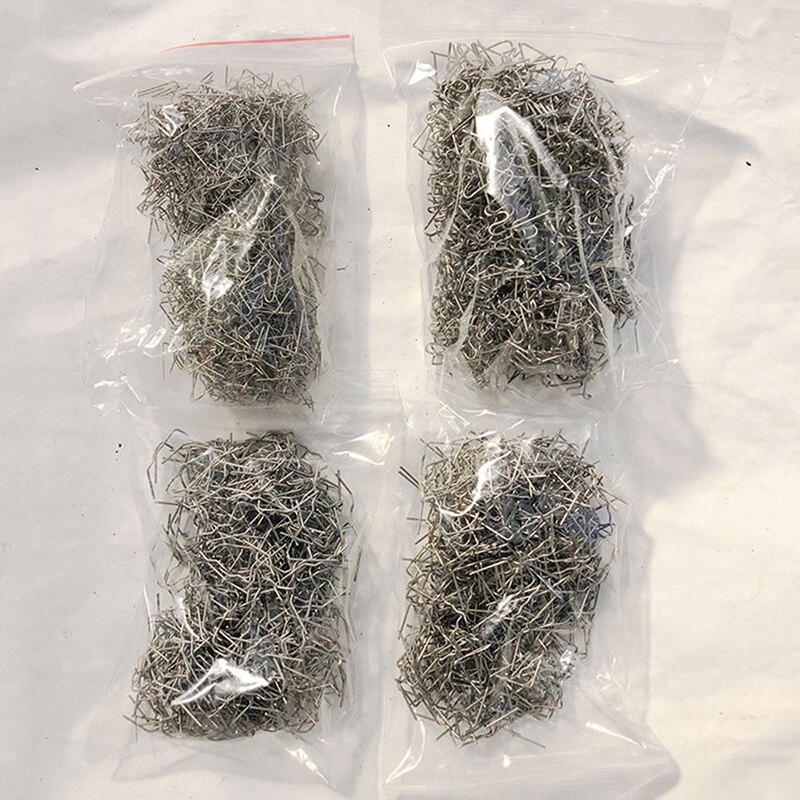 100/500pz cucitrice a caldo riparazione di saldatura di plastica standard pre taglio onda graffette paraurti carrozzeria riparazione 0.6/0.8mm sbarra di saldatura graffetta