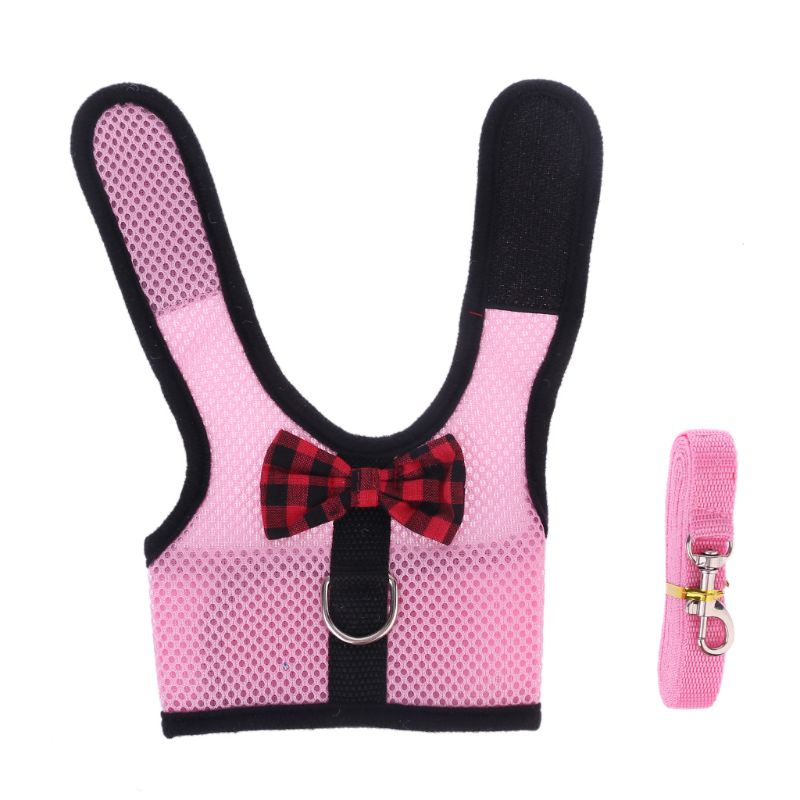 Konijn hamster harnas riemen set buitenlijnen kleine huisdier vest riemen pak  lx9c
