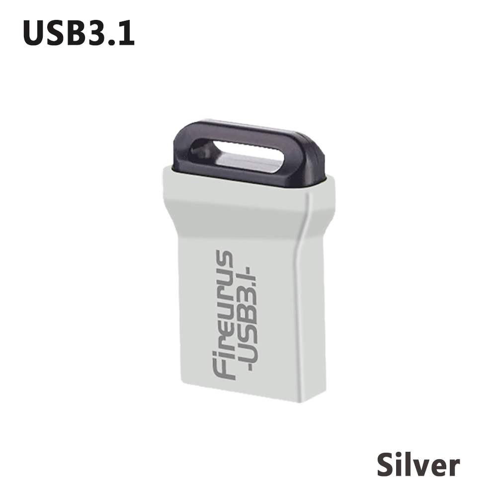 Neues USB-Fash-Laufwerk 64 GB 32 GB 16 GB 128 GB Stift-Flash-Laufwerk wasserdicht silber U-Disk Memoria Cel USB-Stick: 128GB