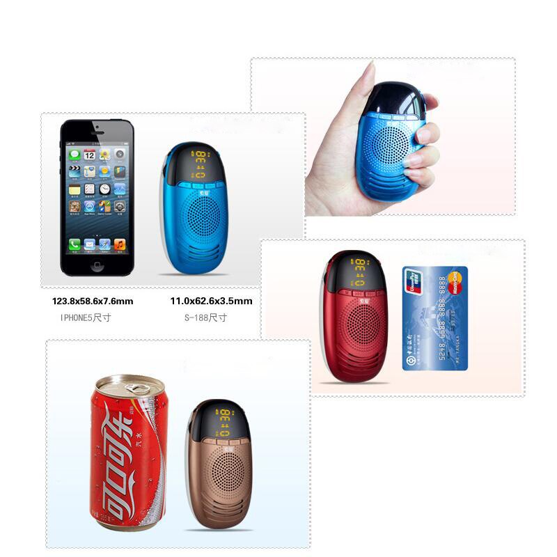 Mini Portable Radio Outdoor Sports FM Radio FM/AM/SW Multiband Radio MP3 Player Camping Hiking Speaker Support TF Card Radio