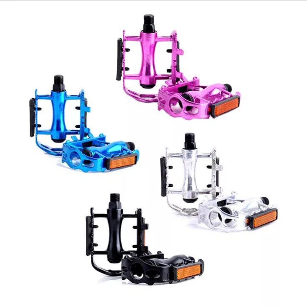 1Pair Ultralight Bike Bicycle Pedals Mountain Road Bike Part Pedal Cycling Aluminum Alloy Ultra-Light Hollow Flat CagePedals