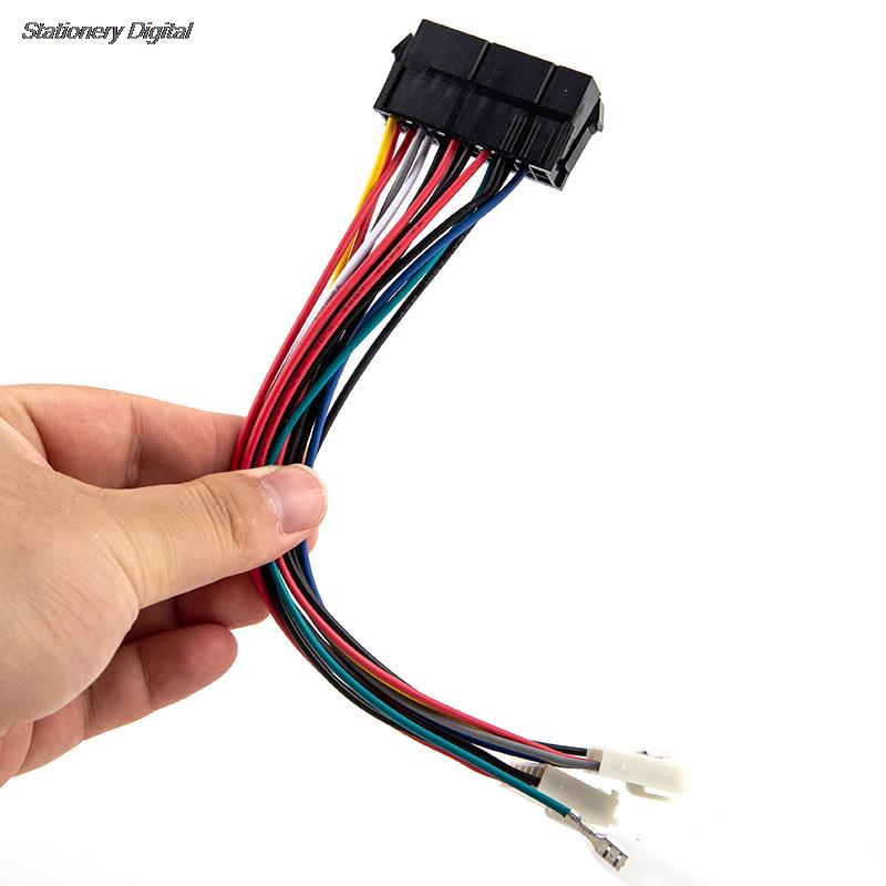 Cable de alimentación ATX de 20 pines a 2 puertos, convertidor de 6 pines para ordenador, 286, 386, 486