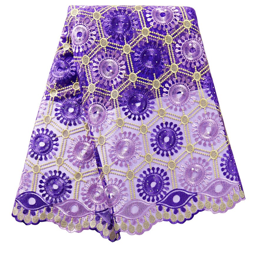 African Beaded Lace Fabric French Voile Lace Embroidery Flower Nigerian Lace Fabric Aso Oke Gele Headtie Scarf