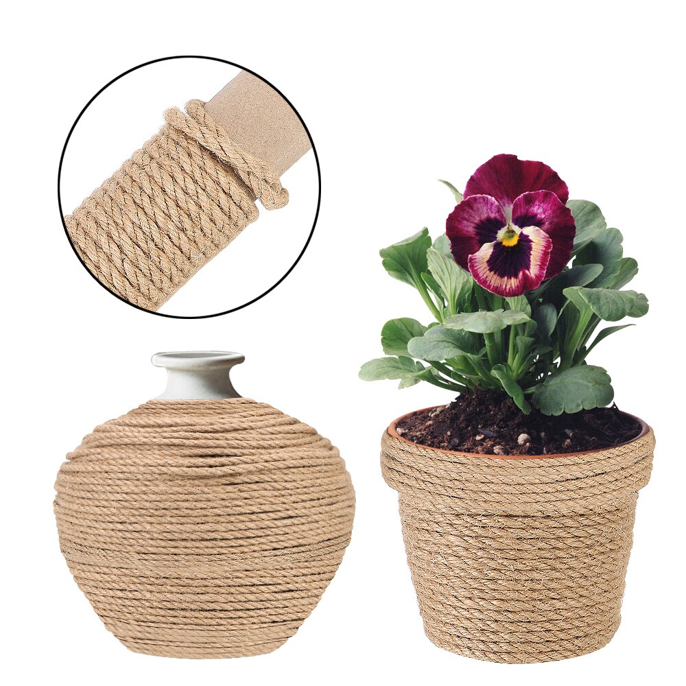 20M/50M/100M Natural Sisal Rope Cat Climbing Frame DIY Desk Legs Binding Rope Twine For Cat Sharpen Claw Scratching Post Toys