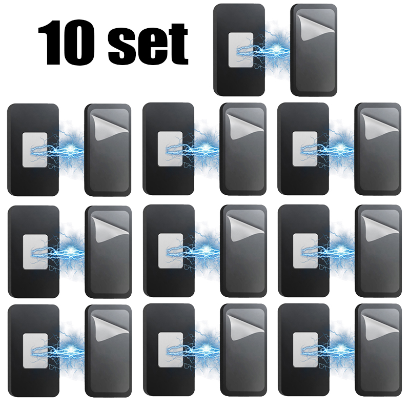 1-10 Stuks Magnetische Kast Vangt Onzichtbare Ultra-Dunne Zachte Vangst Deur Stopt Magneet Kast Kast Lade Meubels Diy Fitting: WHITE