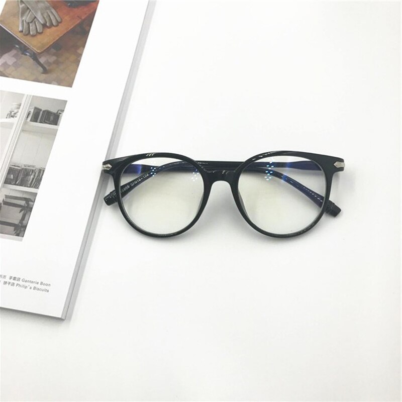 Transparent Computer Glasses Frame Women Men Anti Blue Light Round Eyewear Blocking Glasses Optical Spectacle Eyeglass 5colors
